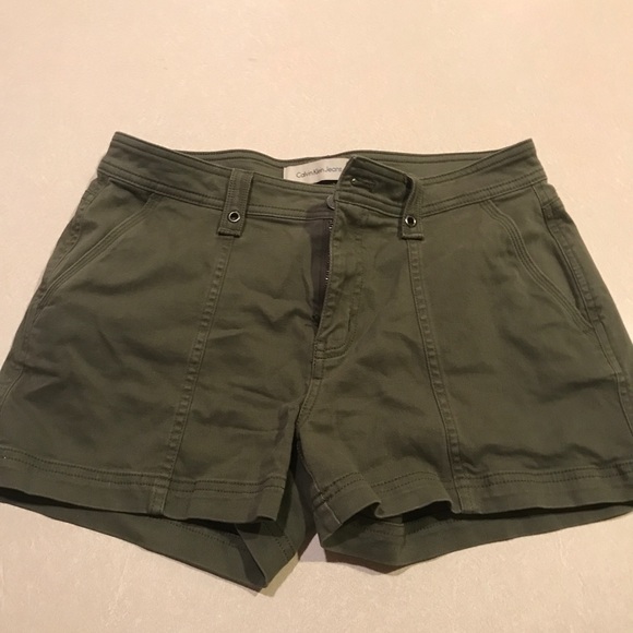 Calvin Klein Jeans Pants - Calvin Klein Army Green Shorts